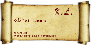 Kövi Laura névjegykártya