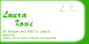 laura kovi business card